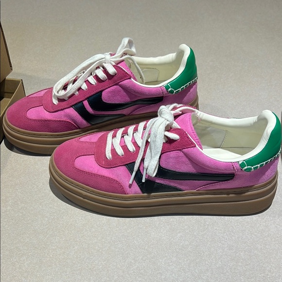Steve Madden Dodge Pink Multi Sneakers - Picture 5 of 9